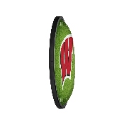 Wisconsin Badgers: On the 50 - Oval Slimline Lighted Wall Sign, NCWISB-140-22
