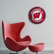 Wisconsin Badgers: Bottle Cap Wall Sign, NCWISB-210-01