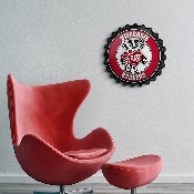 Wisconsin Badgers: Mascot - Bottle Cap Wall Sign, FNB-NCWISB-210-02A