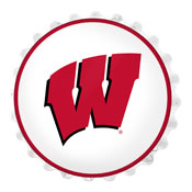 Wisconsin Badgers: Bottle Cap Wall Light, NCWISB-215-01