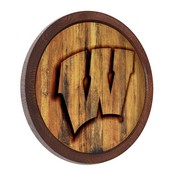 Wisconsin Badgers: Branded "Faux" Barrel Top Sign, NCWISB-240-02