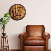 Wisconsin Badgers: Branded "Faux" Barrel Top Sign, NCWISB-240-02