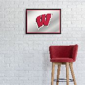 Wisconsin Badgers: Framed Mirrored Wall Sign, NCWISB-265-01