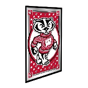 Wisconsin Badgers: Team Spirit, Mascot - Framed Mirrored Wall Sign, NCWISB-275-02