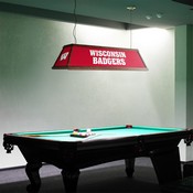 Wisconsin Badgers: Premium Wood Pool Table Light, FNB-NCWISB-330-01A