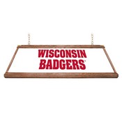 Wisconsin Badgers: Premium Wood Pool Table Light, FNB-NCWISB-330-01A