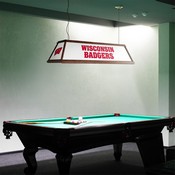 Wisconsin Badgers: Premium Wood Pool Table Light, FNB-NCWISB-330-01A