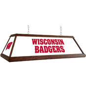 Wisconsin Badgers: Premium Wood Pool Table Light, FNB-NCWISB-330-01A