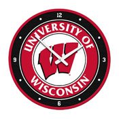 Wisconsin Badgers: Modern Disc Wall Clock, NCWISB-510-01