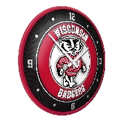 Wisconsin Badgers: Mascot - Modern Disc Wall Clock, FNB-NCWISB-510-02A
