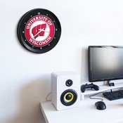 Wisconsin Badgers: Ribbed Frame Wall Clock, FNB-NCWISB-530-01A