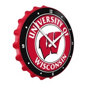 Wisconsin Badgers: Bottle Cap Wall Clock, NCWISB-540-01