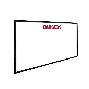 Wisconsin Badgers: Framed Dry Erase Wall Sign, FNB-NCWISB-613-01A