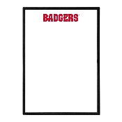 Wisconsin Badgers: Framed Dry Erase Wall Sign, FNB-NCWISB-613-01A