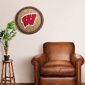 Wisconsin Badgers: "Faux" Barrel Framed Cork Board, FNB-NCWISB-632-01A