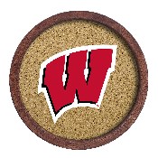 Wisconsin Badgers: "Faux" Barrel Framed Cork Board, FNB-NCWISB-632-01A