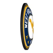 West Virginia Mountaineers: Round Slimline Lighted Wall Sign, FNB-NCWVIR-130-01A