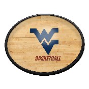 West Virginia Mountaineers: Basketball - Oval Slimline Lighted Wall Sign, NCWVIR-140-12