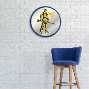 West Virginia Mountaineers: Mascot - Modern Disc Mirrored Wall Sign, NCWVIR-235-02