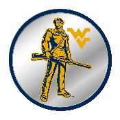 West Virginia Mountaineers: Mascot - Modern Disc Mirrored Wall Sign, NCWVIR-235-02