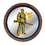 West Virginia Mountaineers: Mascot - Mirrored Barrel Top Mirrored Wall Sign, NCWVIR-245-02