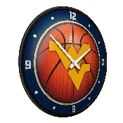West Virginia Mountaineers: Basketball - Modern Disc Wall Clock, NCWVIR-510-11