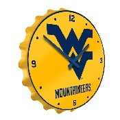 West Virginia Mountaineers: Bottle Cap Wall Clock, NCWVIR-540-01