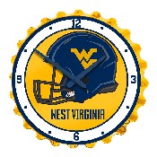 West Virginia Mountaineers: Helmet - Bottle Cap Wall Clock, NCWVIR-540-03