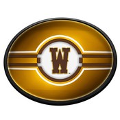 University of Wyoming Cowboys Slimline LED Team Spirit Wall Sign-Oval, FNB-NCWYOM-140
