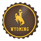 University of Wyoming Cowboys Team Spirit Bottle Cap Wall Sign, FNB-NCWYOM-210