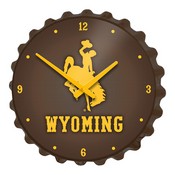 University of Wyoming Cowboys Team Spirit Bottle Cap Wall Clock, FNB-NCWYOM-540