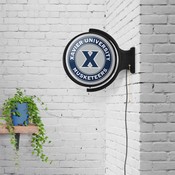 Xavier University Musketeers Rotating Illuminated Team Spirit Wall Sign-Round, FNB-NCXVRM-115
