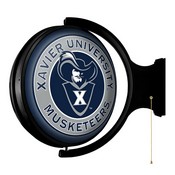 Xavier University Musketeers Rotating Illuminated Team Spirit Wall Sign-Round, FNB-NCXVRM-115