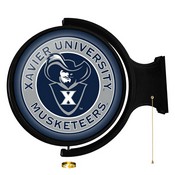 Xavier University Musketeers Rotating Illuminated Team Spirit Wall Sign-Round, FNB-NCXVRM-115