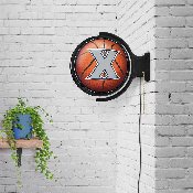 Xavier Musketeers: Basketball - Original Round Rotating Lighted Wall Sign, NCXVRM-115-11