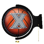 Xavier Musketeers: Basketball - Original Round Rotating Lighted Wall Sign, NCXVRM-115-11