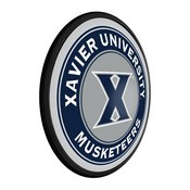 Xavier University Musketeers Slimline Illuminated Team Spirit Wall Sign-Round, FNB-NCXVRM-130