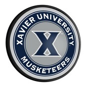 Xavier University Musketeers Slimline Illuminated Team Spirit Wall Sign-Round, FNB-NCXVRM-130