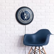 Xavier University Musketeers Slimline Illuminated Team Spirit Wall Sign-Round, FNB-NCXVRM-130