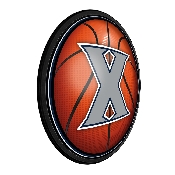 Xavier Musketeers: Basketball - Round Slimline Lighted Wall Sign, NCXVRM-130-11