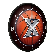 Xavier Musketeers: Basketball - Modern Disc Wall Clock, NCXVRM-510-11