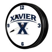 Xavier University Musketeers 19" LED Team Spirit Clock, FNB-NCXVRM-550