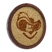 Xavier Musketeers: Mascot - "Faux" Barrel Framed Cork Board, FNB-NCXVRM-632-02A