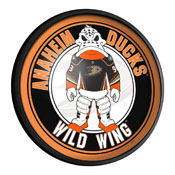 Anaheim Ducks: Wild Wing - Round Slimline Lighted Wall Sign, NHANAH-130-02