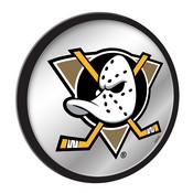 Anaheim Ducks: Secondary Logo - Modern Disc Mirrored Wall Sign, FNB-NHANAH-235-02A