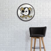 Anaheim Ducks: Secondary Logo - Modern Disc Mirrored Wall Sign, FNB-NHANAH-235-02A