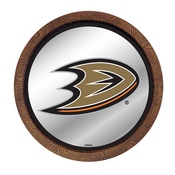 Anaheim Ducks: Barrel Top Mirrored Wall Sign, AGS-NHANAH-245-01A