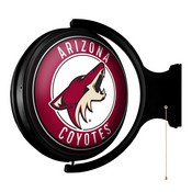 Arizona Coyotes: Original Round Illuminated Rotating Wall Sign, NHARIZ-115-01