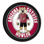 Arizona Coyotes: Howler - Round Slimline Lighted Wall Sign, NHARIZ-130-02