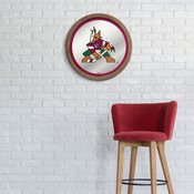 Arizona Coyotes: Barrel Top Mirrored Wall Sign, AGS-NHARIZ-245-01A
